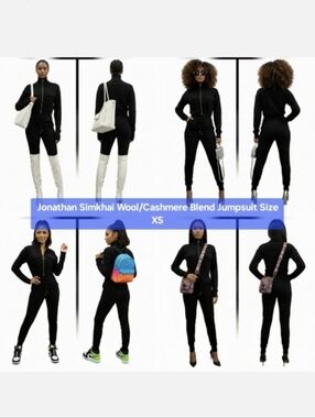 Jonathan Simkhai Wool/Cashmere Blend Jumpsuit Size XS